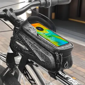 Bicycle Bag Mountain Bike Phone Storage Front Hanging Bag Waterproof Gear Accessories Cycling Bag Hard Shell