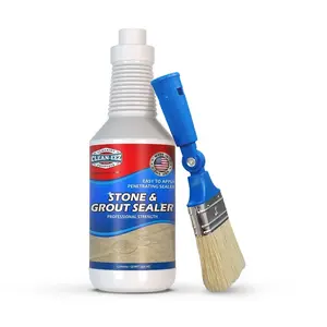 Grout & Stone Sealer with Applicator Brush, Blocks Stains & Mold, Tile & Natural Stone, 32oz | Clean-eez Grout & Stone Sealer with Applicator Brush, Blocks Stains & Mold, Tile & Natural Stone, 32oz | Clean-eez