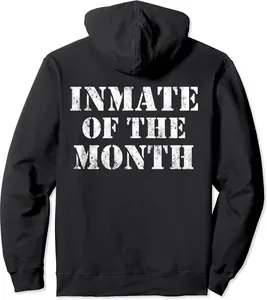 Funny Halloween Trick Treat Inmate of the Month Pullover Hoodie - Latellestcha Shop 48B07W5QL1PY