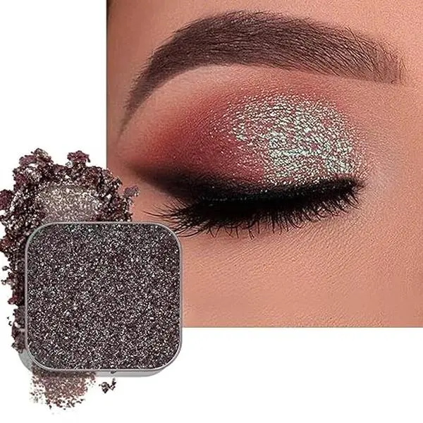 Eyeshadow, Mauve Taupe with Blue Green Shift | Nebula - Highly Pigmented, Velvety, Buildable, Multichrome Iridescent Color-Shift, Low Fallout, Refill Fits Magnetic Palettes