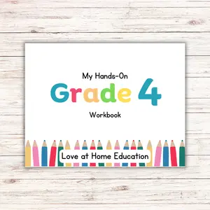 4th Grade Learning Book (Life skills, Fractions, Synonyms antonyms) Vocabulary Laminated Word Problems