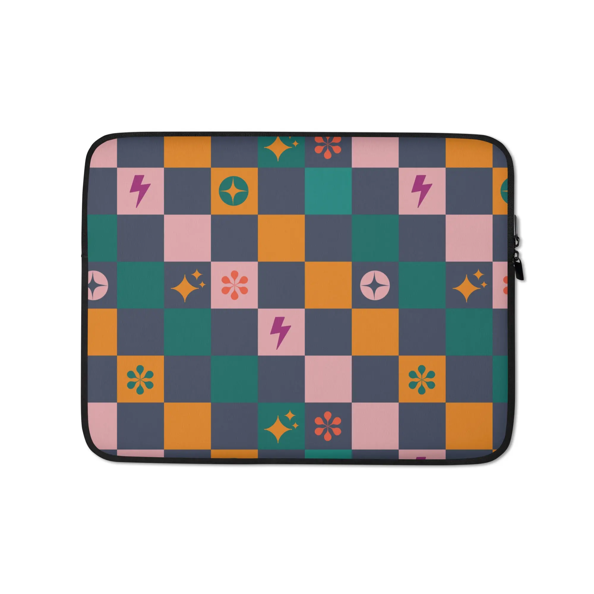 Retro Pop Checkered Laptop Sleeve