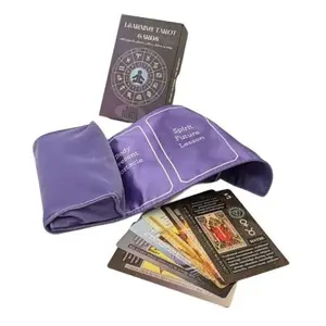 Witchy Cauldron Beginner Tarot Set - Includes Guide, Keywords, Chakra, Planet, Zodiac, Element, Yes or No, Affirmations, and Lavender Wrap