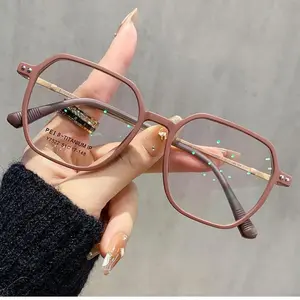 HAITONGCR-Oversized presbyopia glasses ultra light matte anti blue light for middle-aged and elderly people, high-definition large frame presbyopia glasses for slimming, popular reading glasses Durable Style Green