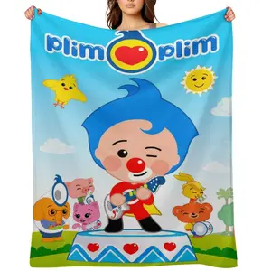 El Payaso Plim Plim Soft Funny Throw Blanket Flannel Fleece - Cozy Fuzzy Plush Comfy All-Season Sofa Bedroom Dorm Couch Office Car Travel Home Bedding,Comfortable Movie Decor Blanket Men Women Boys Girls Halloween Birthday Fan GiftsD910-394