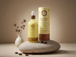 Irie Essentials Authentic Jamaican Black Castor Oil 3.3 fl oz - No Salt Added Traditional Formula for Hair Beard Eyelash & Brows Organic Unrefined