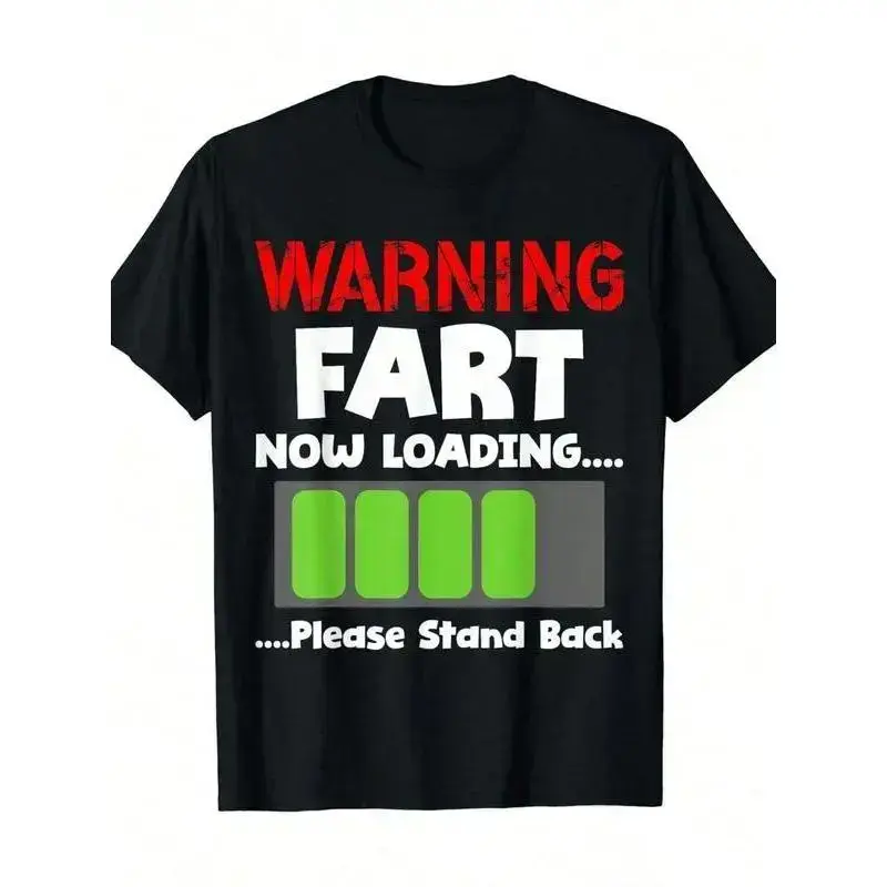 Warning Fart Now Loading Please Stand Back Funny T-ShirtFamily T-Shirt Streetwear Casual zt01