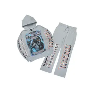 Kross Heather Grey Hoodie/Baggy Pant Track Set