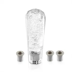 Universal M8 M10 M12 150MM Diamond Bubble Shift Knob Clear