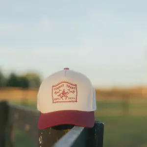 John Burgundy Five-Panel Snapback Hat - Cowboy Tears Original Design