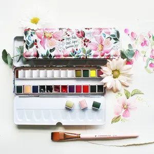 The Ready For Joy Empty Watercolor Palette - Dahlias