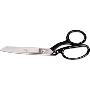 270-8KE Bent Trimmers, 8 Inch, Nickel-Plated ,  Edge, Industrial Strength,  Black Handles