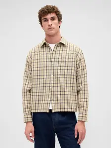 Gap Men's Sunwashed Twill Straight-Hem Shirt