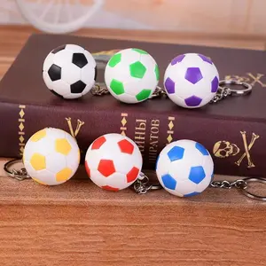 1 count Soccer Keychain Player Gift Car Keychain Football Fan Keychain 6 Colors Sports Accessories|/1pcs football accessories