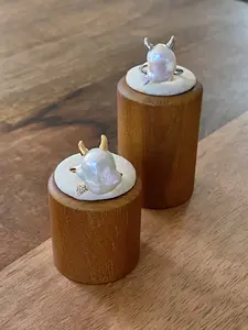 Handmade Baroque Pearl Devil Ring