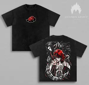 Sasori of the Red Sand T-Shirt Washed, Sasori Akatsuki Graphic Tee, Naruto Shippuden Puppet Master Washed Shirt, Crimson Sand Anime Streetwear, Heavyweight Oversized Cotton Unisex T-Shirt, Gift for Naruto Fans