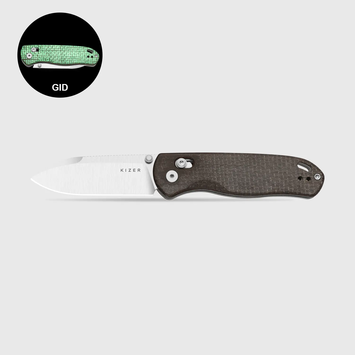 Kizer GID Canvas Micarta Handle Series EDC Camping Tool V3619A19