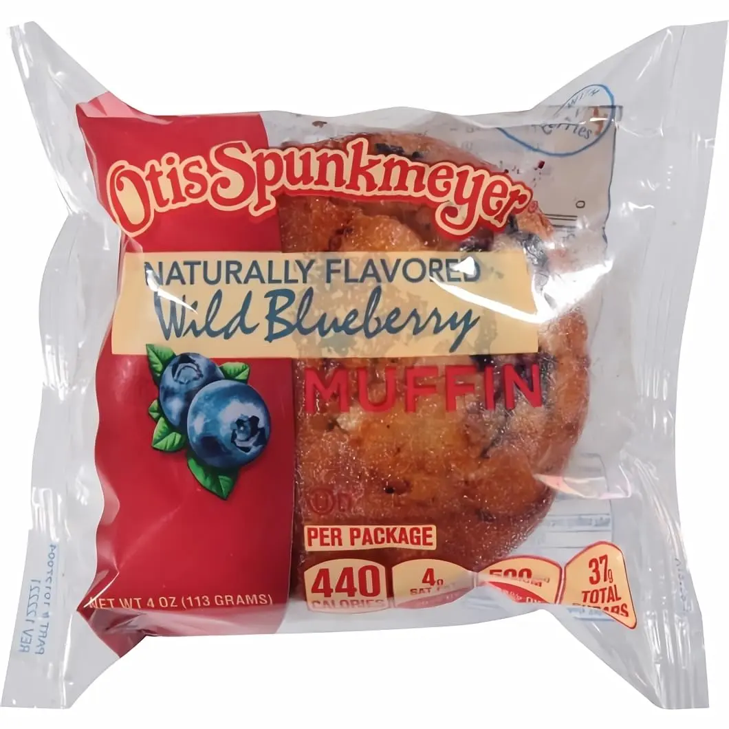 Otis Spunkmeyer Natural Wild Blueberry Muffin Snack, 4 oz, 24-Count Case