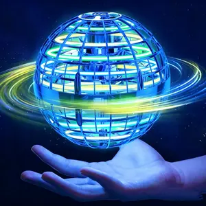 Flying Orb Ball (Pink, 2026 Upgraded) with Dazzling Lights, Magic Hover Spinner, Cool Boomerang Drone, Floating Cosmic Globe, Kids Toys Gifts for 6 7 8 9 10 Year Old Boys Girls