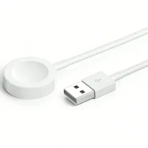 1 Piece Magnetic Wireless Charger, Portable Fast Charging Version with USB Interface, Compatible with Apple Watch Ultra/9/8/7/6/SE/SE2/5/4/3/2/1 Full Series