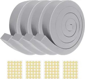 AC Window Seal Kit with Adhesive - 4 count Gray  Insulation Strips 2"x1"x6.5Ft,Air Conditioner  for Window Units, Energy Saving &