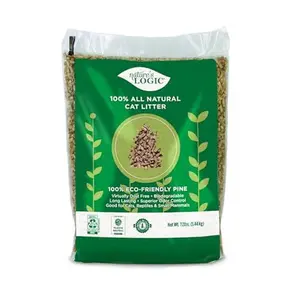 Nature's Logic 100% Natural Pine Pellet Cat Litter - 100% Ponderosa Pine, Dust-Free, Unscented, Biodegradable - Safe for Cats, Kittens, Reptiles & Small Pets - Highly Absorbent - 12 lb Bag