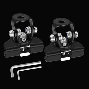 Universal Hood Ditch Light Mount Brackets for LED Pod & Work Lights (Pair)