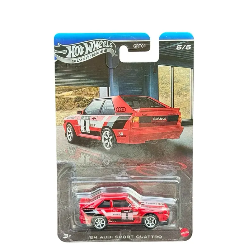 Hot Wheels Silver Series 1984 Audi Sport Quattro Red 1:64 Scale Diecast Toy Car - Metal Body, Metal Base