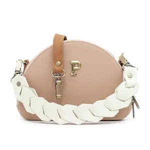 Women's Fashion Crossbody Bag - Cartera roberta nude