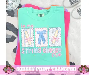 FULL COLOR SCREEN PRINT  - STRING CHEESE