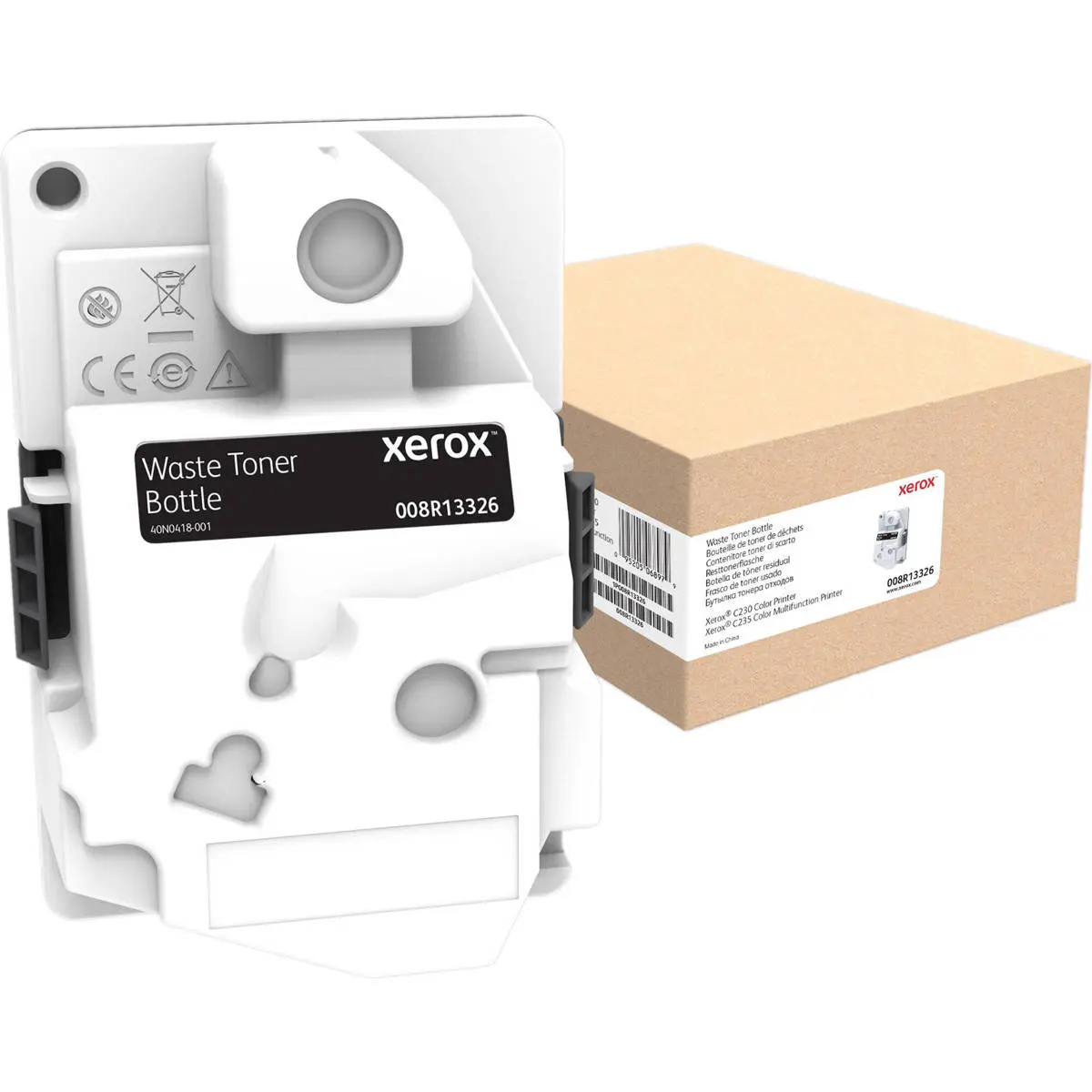 Genuine Xerox Waste Toner Bottle - OEM Parts, OE Component, Tailored Fit for C230/C235 Color Laser Printers, 15000-Page Yield, High Capacity Bag
