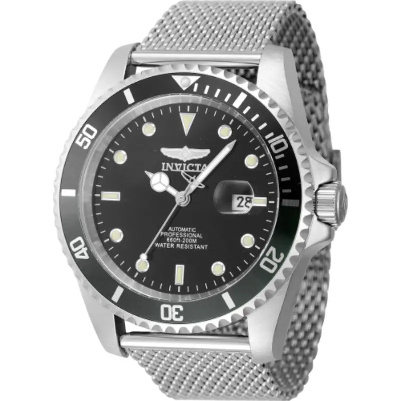 Invicta Men's 47964 Pro Diver Automatic 3 Hand Black Dial Watch