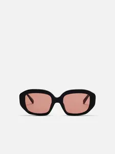 BEAU in Black Acetate Amber Brown Sunglasses