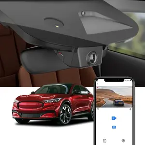Fitcamx 4K Dash Cam Suitable for Ford Mustang Mach-E 2021-2025 GT Select Premium, OEM Factory Look, 2160P UHD Video, Built-in WiFi & APP, Loop Recording, G-Sensor, Plug & Play, 64GB Card.
