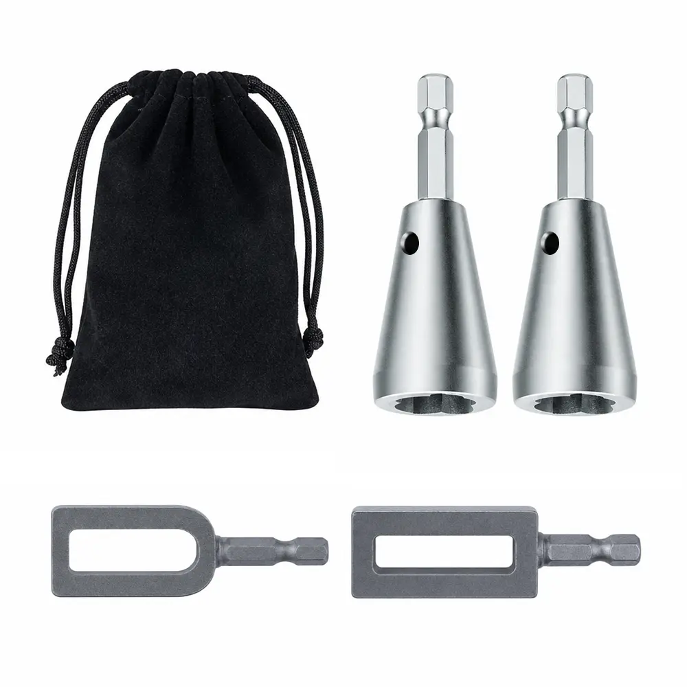 1Set Wire Nut Twister Multifunctional Iron Wire Twister/Knotter Wire Twister Tool for Drill Winding Tool & Twisting Sleeve, Universal Drill, for Construction and Fence