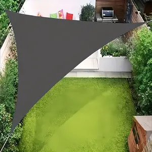 118.11x118.11x118.11 Inch Triangle Sun Shade Sail, Outdoor UV Protection Beach Shade Canopy, Durable Waterproof Garden Patio Awning
