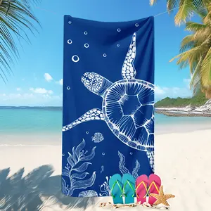 【Hot Sale】Quick-Drying Turtle Pattern Beach Towel - Soft Microfiber, Lightweight and Absorbent - The Perfect Choice for Travel, Camping, and Vacation