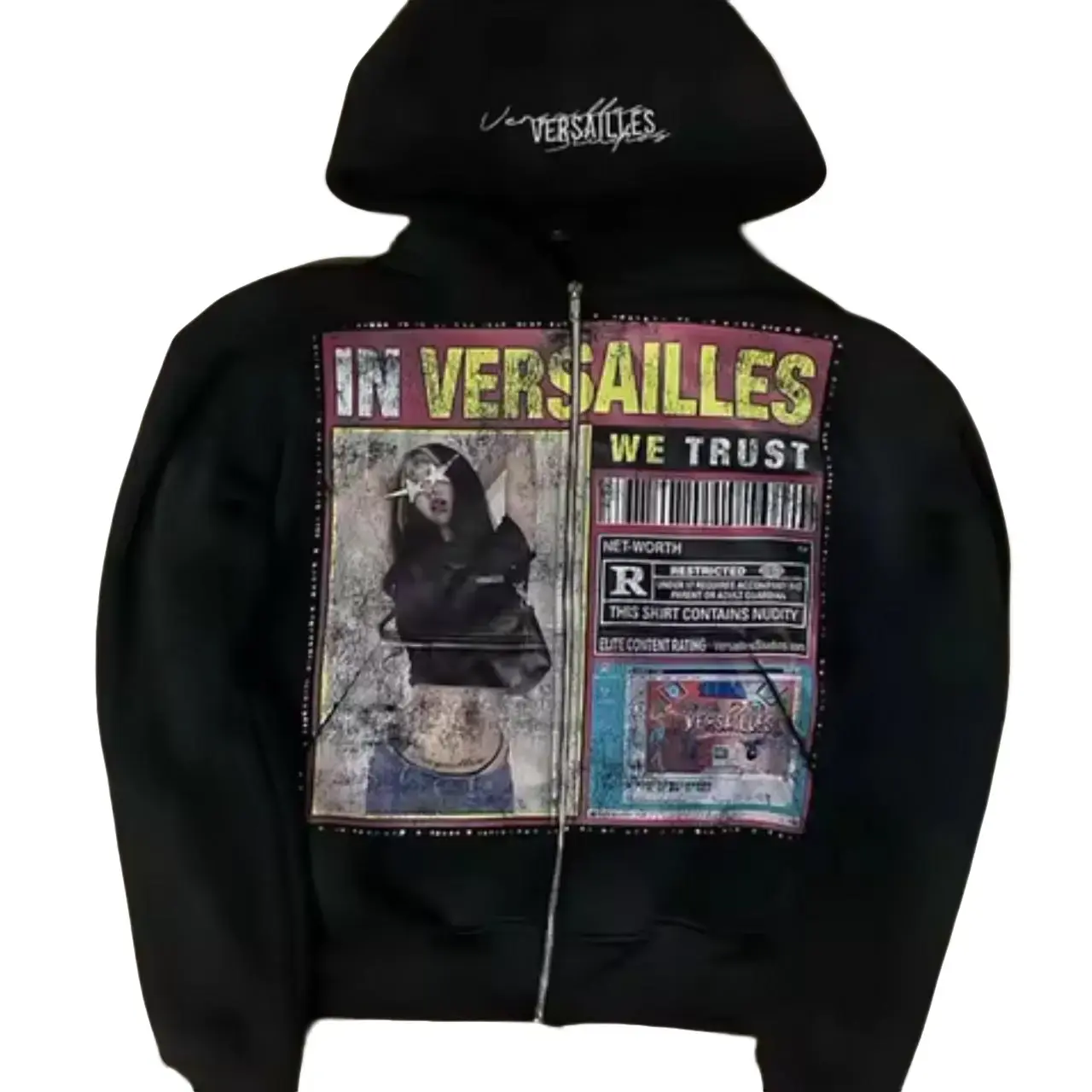 Retro Fashion Printed Pattern Hoodie Y2k Gothic Street Clothing Men and Women Loose Casual Sportswear k pop clothes