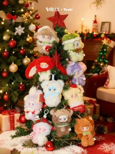 MINISO Yooki Christmas Bell Plush Toy Blind Box | Cute & Festive Hanging Keychain | Perfect Holiday Gift for Girls Valentine Gift for Girlfriends