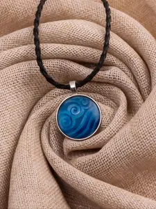 Avatar: the Last Airbender Necklace, Four Nations Crystal Pendant with Glass Dome Charms, Air Nomad, Earth Kingdom, Fire Nation, Water Tribe