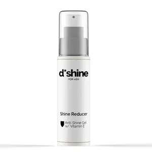 d*shine Face Shine Reducer For Men with Vitamin E - Anti Shine Mattifying Gel: Oil Control Mattifier - Absorbs Oil - Smooths & Evens Skin Tone - Matte Skincare