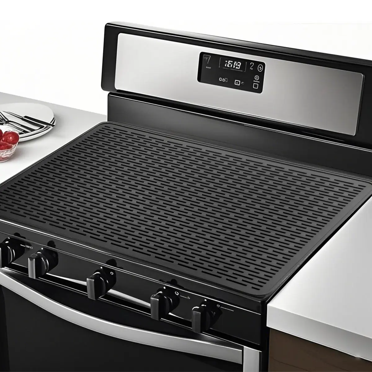 Heat-Resistant Silicone Stove Top Cover, 28x20 Inch Non-Slip Stovetop Protector, Easy Clean Dish Drying Mat for Home Kitchen Use