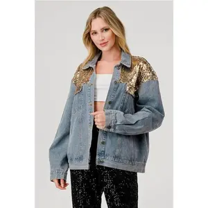 Sequins Denim Jacket