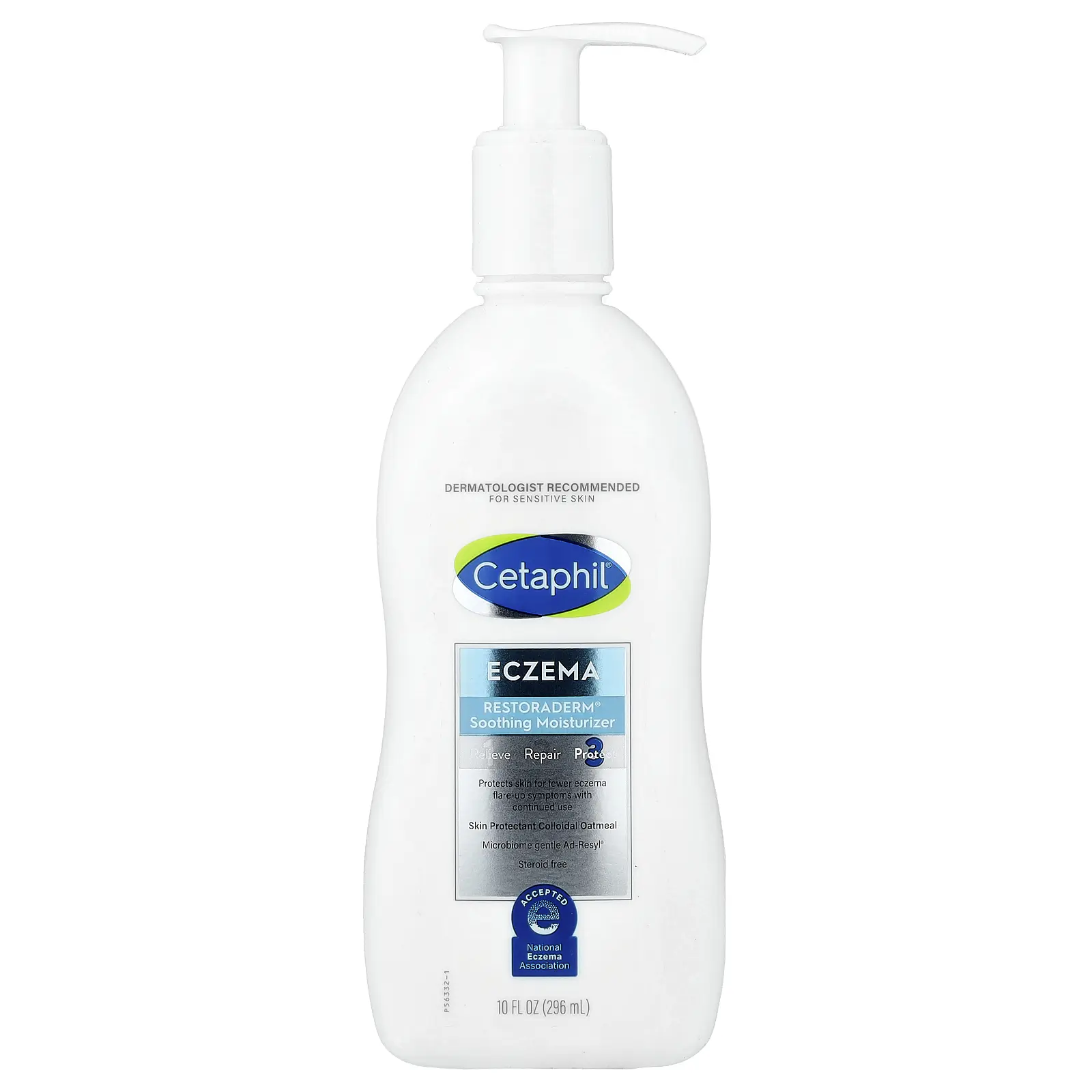 Cetaphil Eczema, Restoraderm® Soothing Moisturizer, For Sensitive Skin, Fragrance Free, 10 fl oz (296 ml)