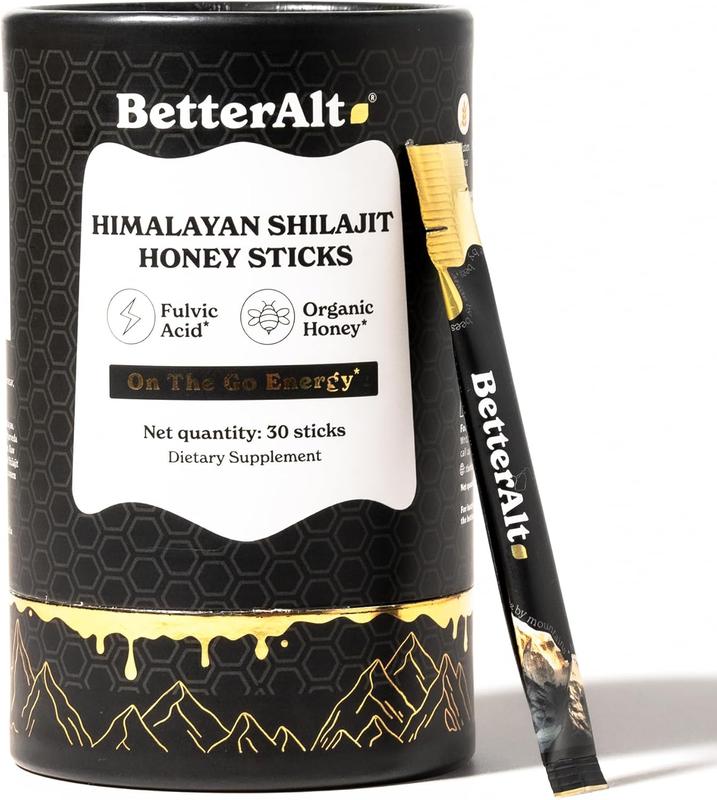 Pure Himalayan Shilajit Sticks with Organic Honey, Saffron | Easy to Consume Shilajit| 30 Sticks for Energy Boost & Immune Support, 85+ Trace Minerals, 75%+ Fulvic Acid
