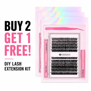 BUY 2 GET 1 FREE! 720PCS Total | Viral 30D+40D DIY Cluster Lash Kit