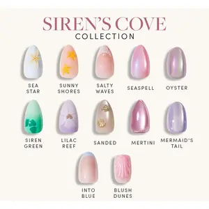 Glamnetic Siren's Cove Press On Nail Collection