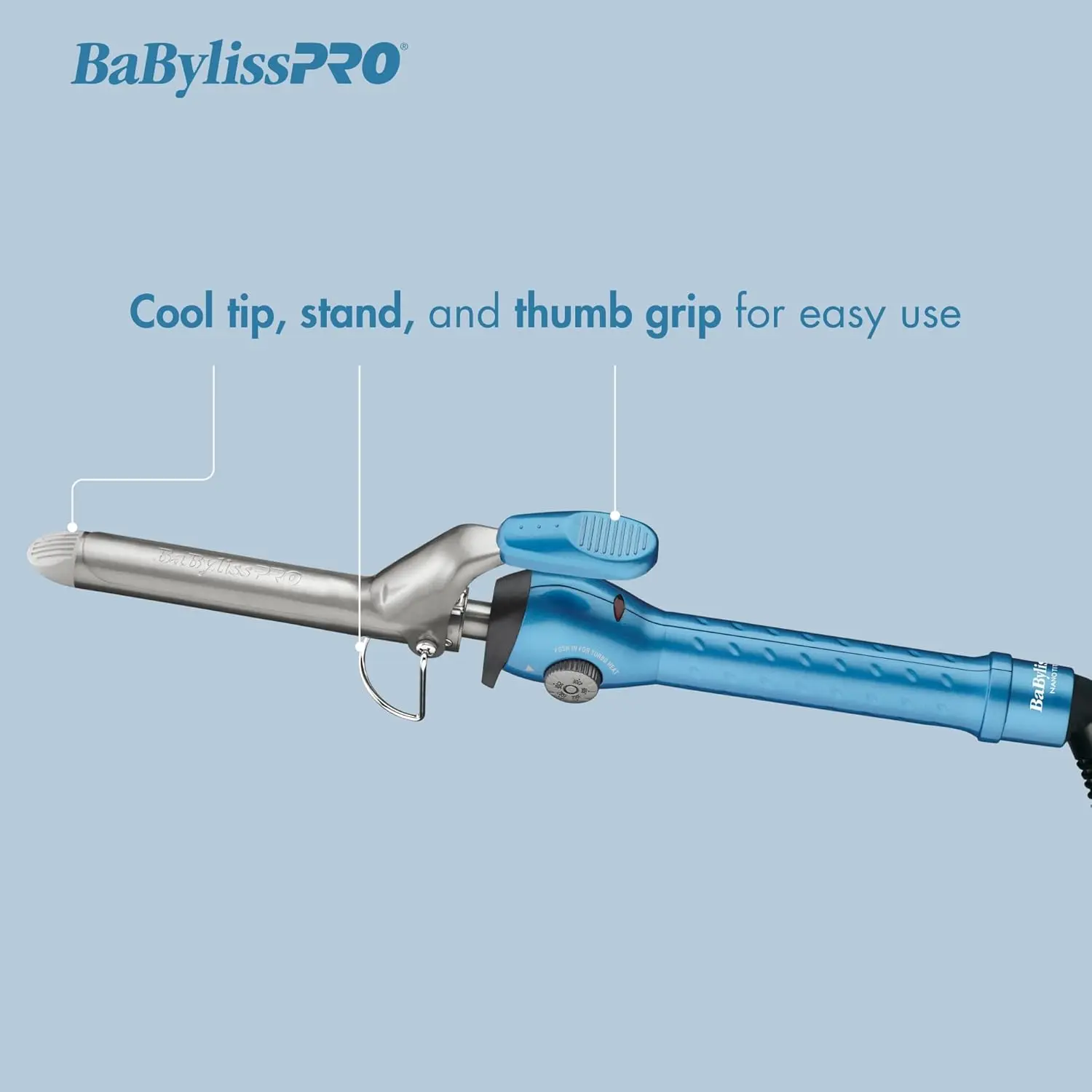 BaBylissPRO Nano Titanium 1.5" Spring Curling Iron BaBylissPRO Nano Titanium 1.5" Spring Curling Iron