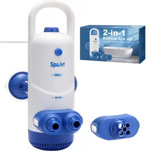 Bath Jets for Tub with Jet Massage and Bubble Mode, Bathtub Jets for Tub with 360° Rotatable Single and Dual Nozzles, the Lever-lock Suction Cups, and Handle. Jets for Bathtub at Home for Relaxation. Gift for Christmas,New Year