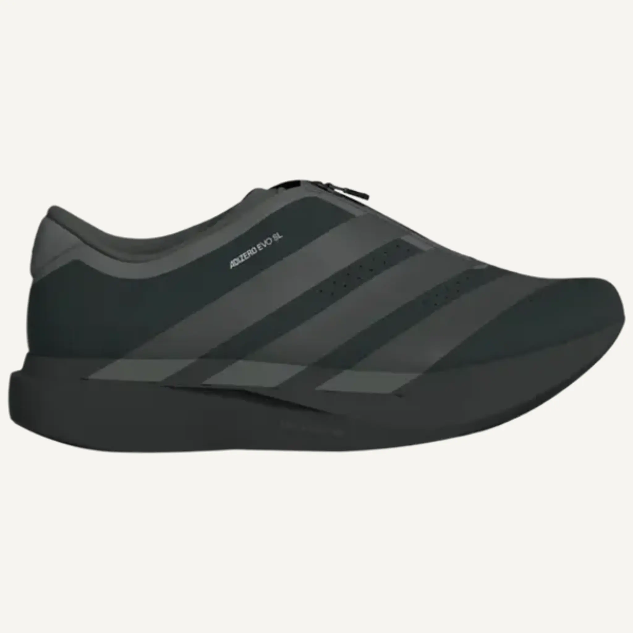 Adidas Men's Black Adizero Evo SL Zip Sneakers, KH9620